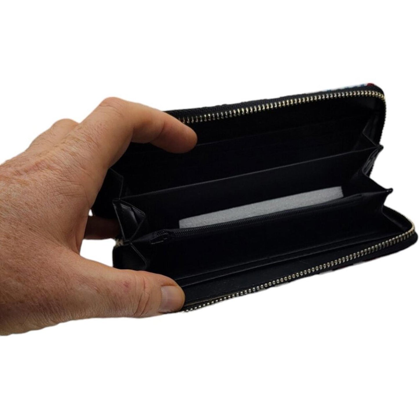 London Themed Zip Around Wallet