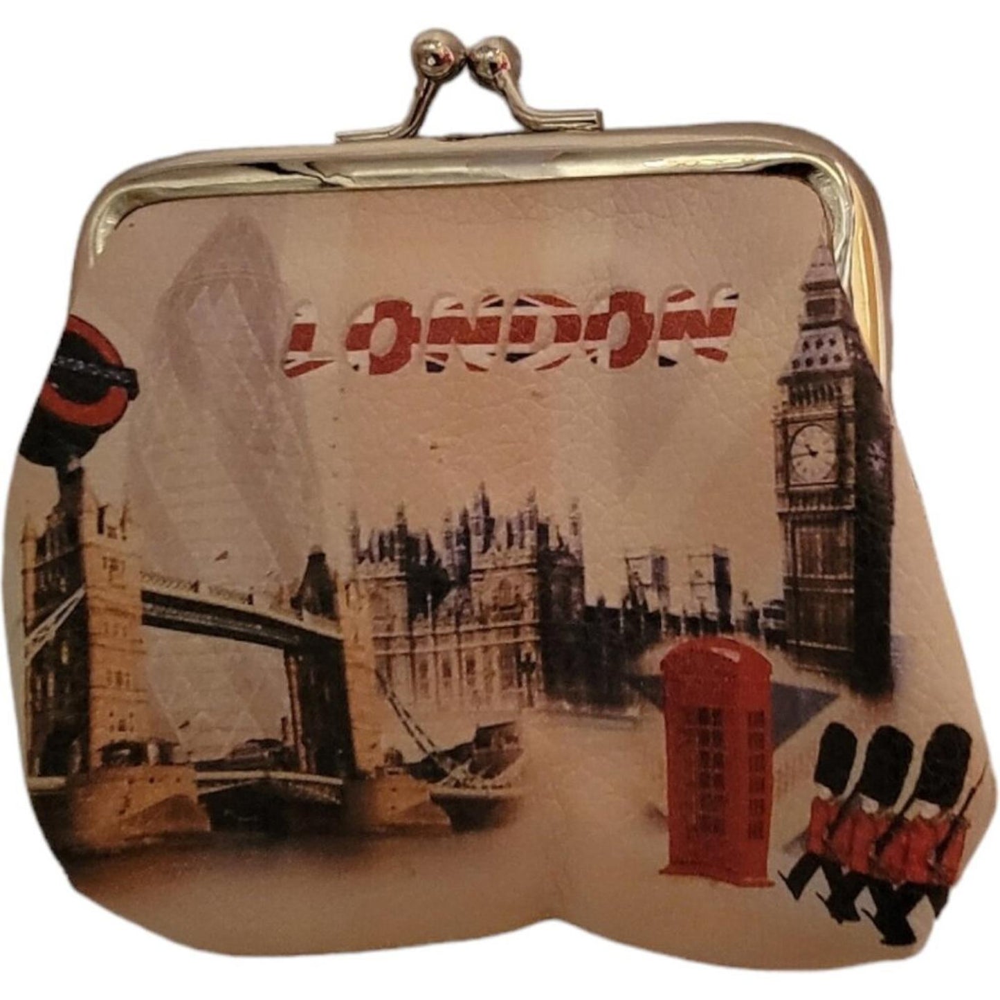 London Themed Clasp Coin Purse Wallet