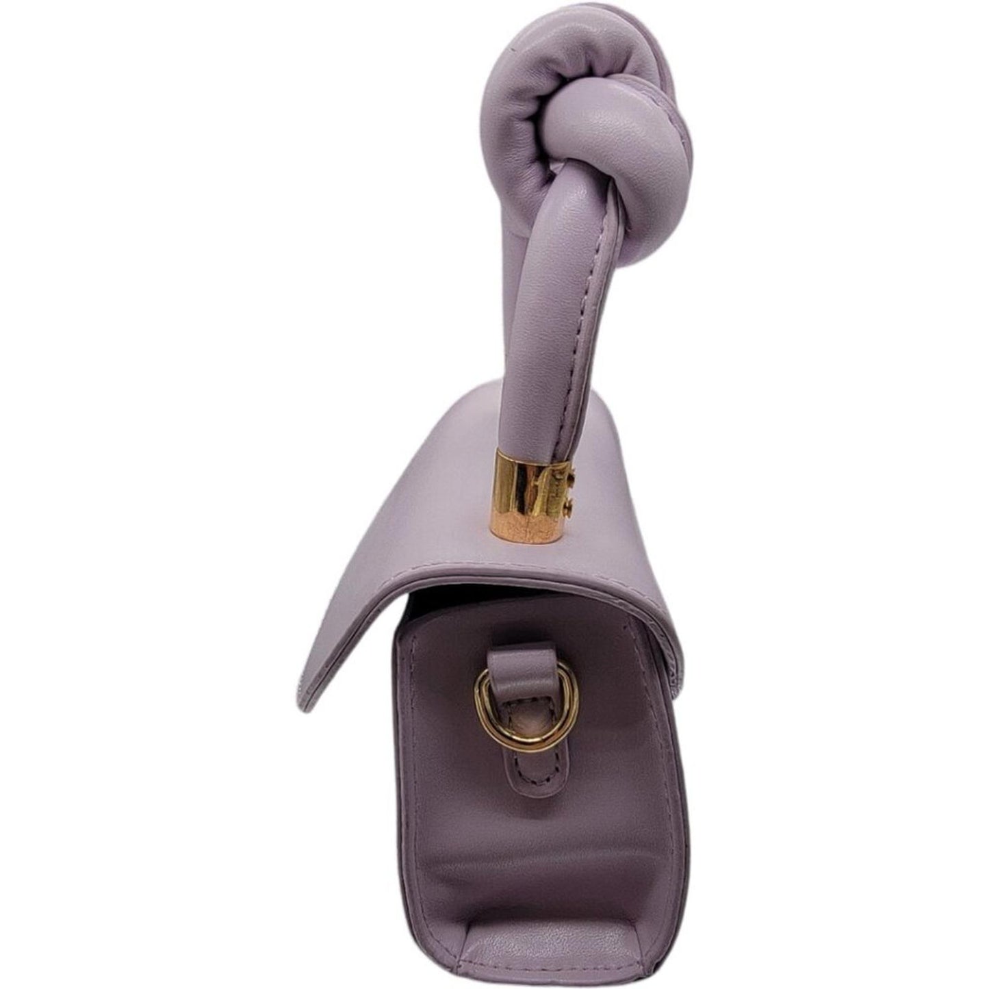 Lilac Mini Handbag with Gold Chain Strap