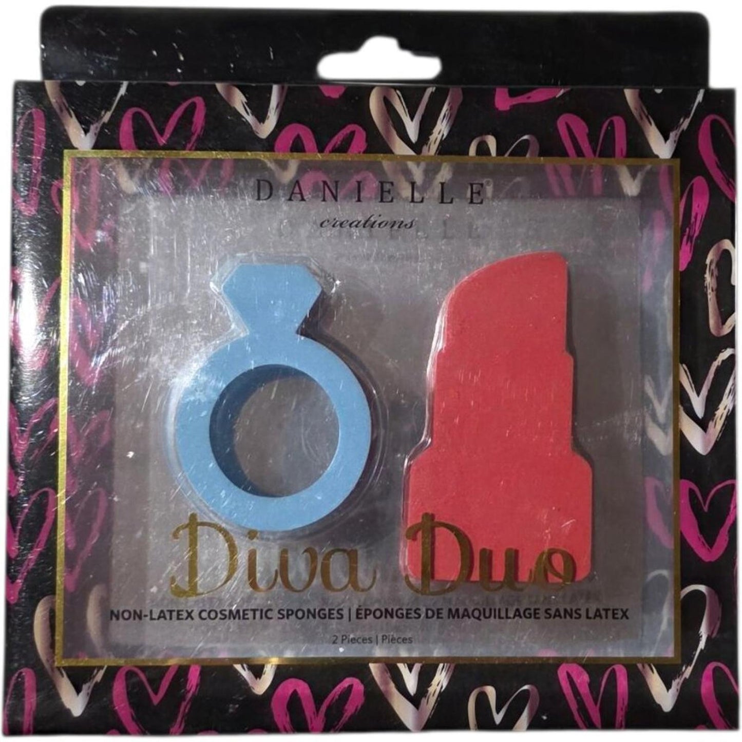 Diva Duo Non-Latex Cosmetic Sponges - Ring & Lipstick Shapes