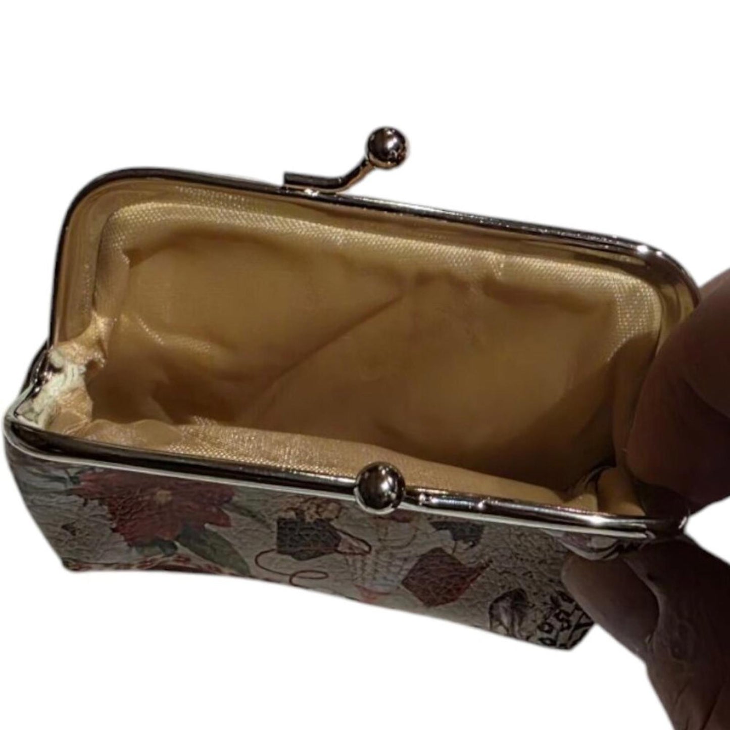 Vintage Style Coin Purse with Fashion Illustration