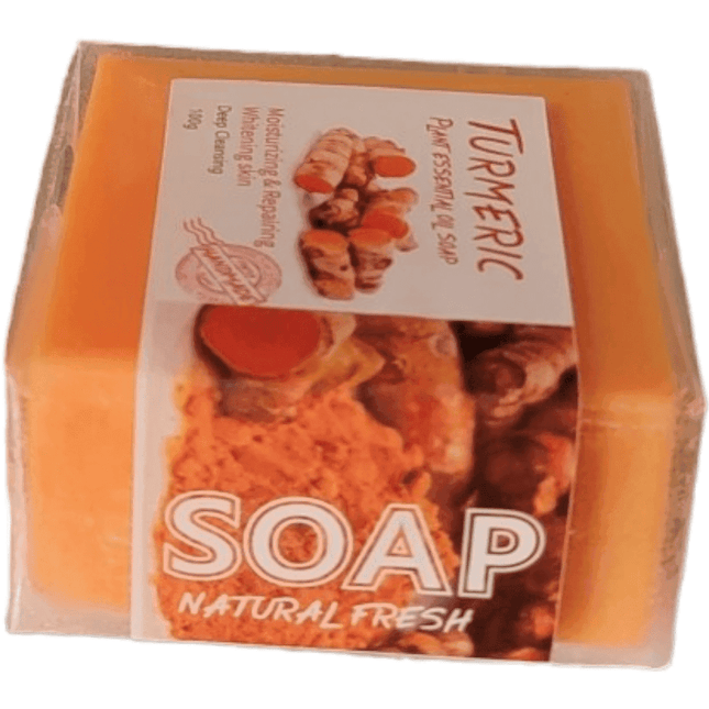 Turmeric soap with a natural fresh label