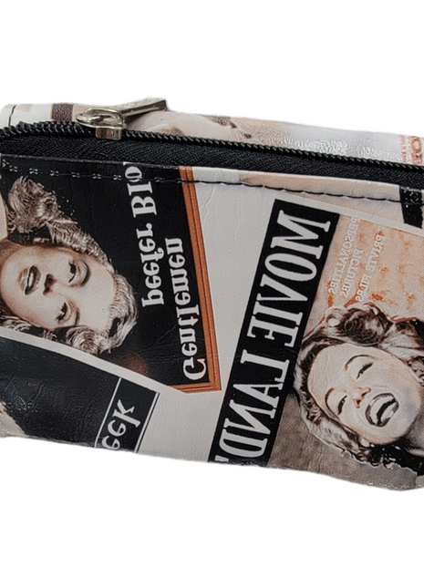 Coin Pouch with Hollywood Print Style One