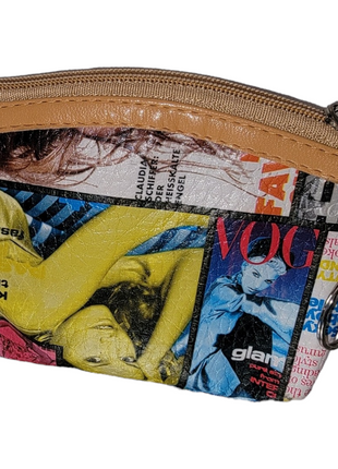 Stylish coin pouch with zipper and key chain style 3