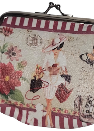 classic coin purse woman walking