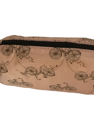 Cosmetic pouch with creative print design