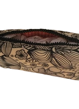 Cosmetic pouch with creative print design