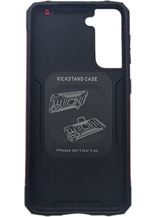 Red and black kick stand cell phone case