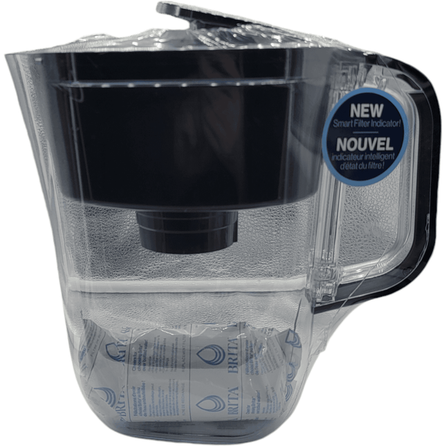 Modern looking water container with filter inside featuring a sleek transparent design and SmartFilter indicator, ideal for clean home hydration.