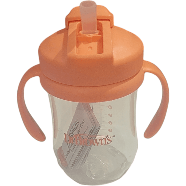 front of cup with straw facing forward