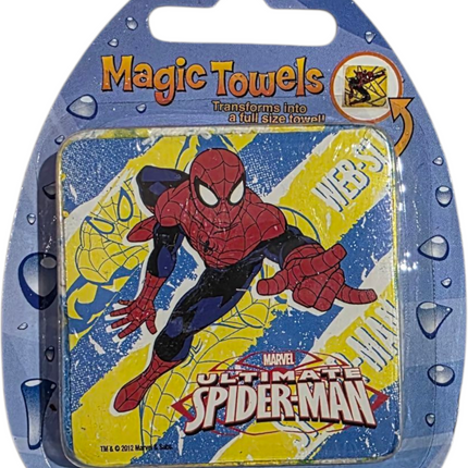 Magic Towels Spider-Man collectible towel in original unopened packaging