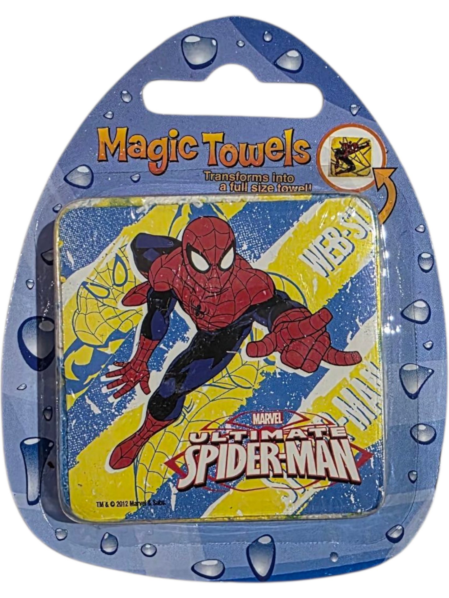 Magic Towels Spider-Man collectible towel in original unopened packaging