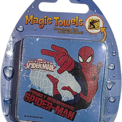 Magic Towels original packaging Marvel Friendly Neighborhood Spider-Man collectible textile