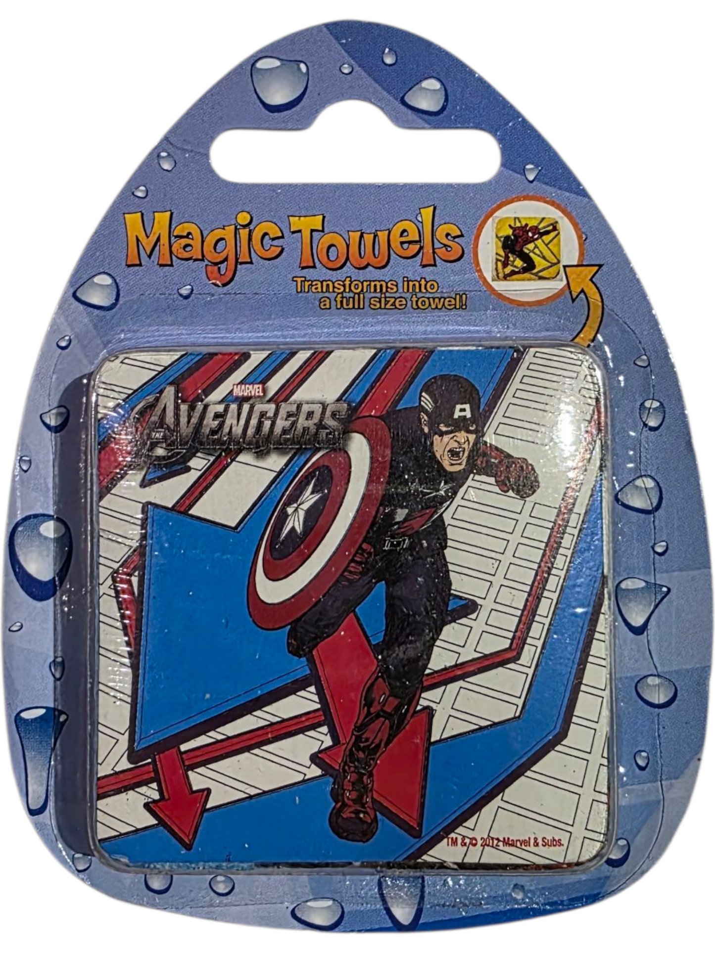 Magic Towels original unopened packaging Avengers Captain America collectible textile