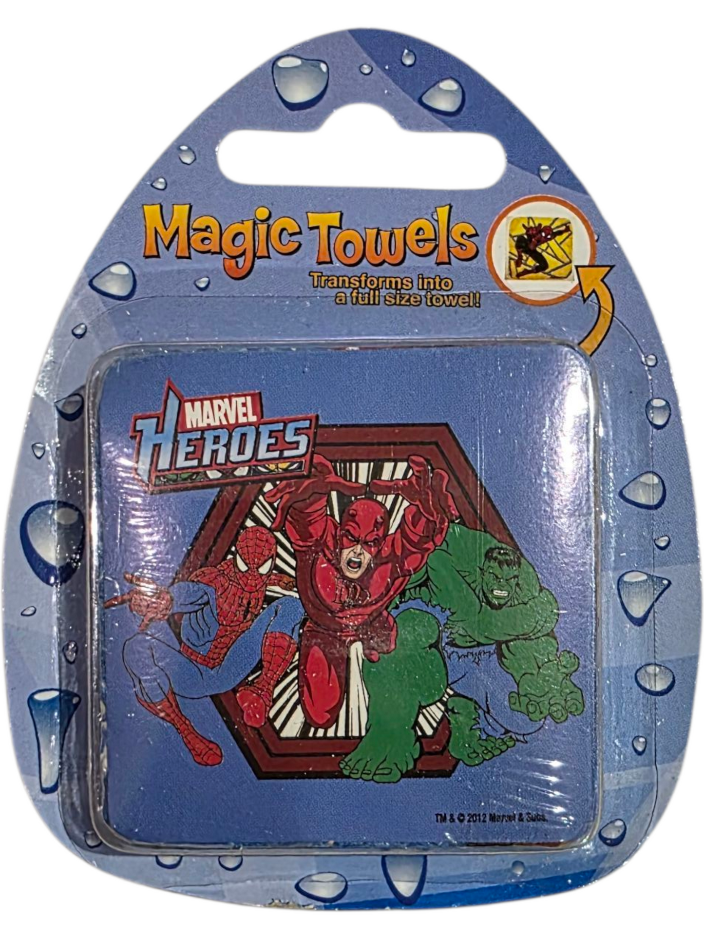 Magic Towels original packaging Marvel Heroes collectible vintage textile unopened