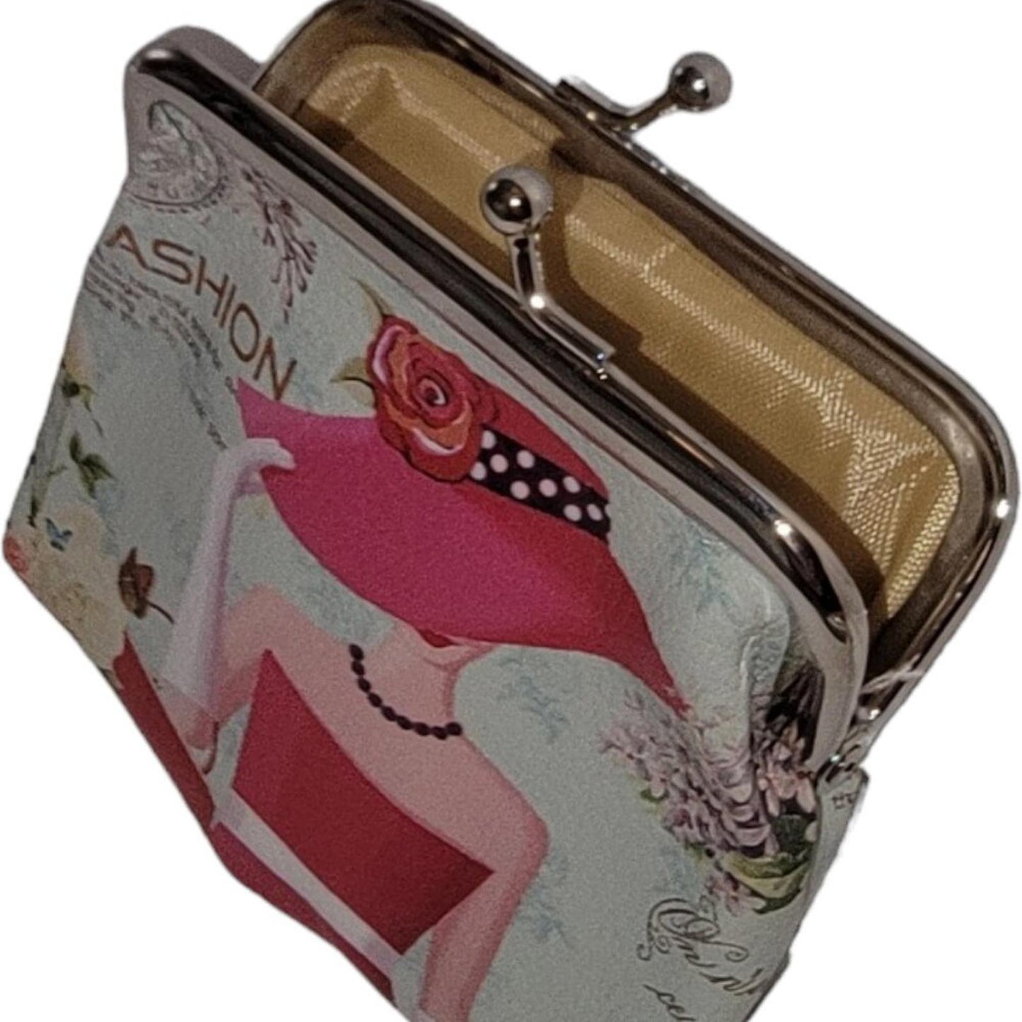 Vintage Style Pink Fashion Lady Coin Purse