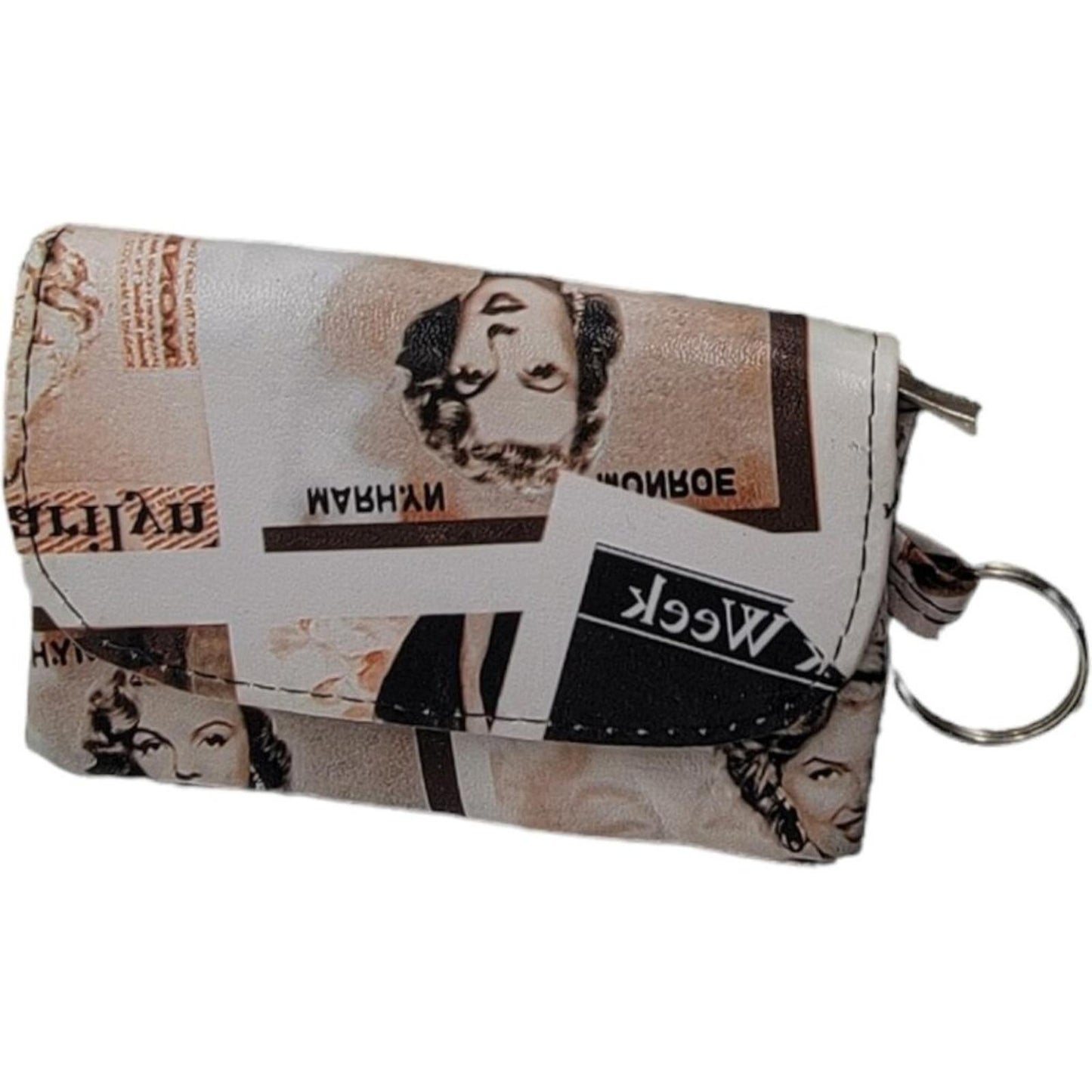 Vintage Style Marilyn Monroe Print Coin Purse Keychain