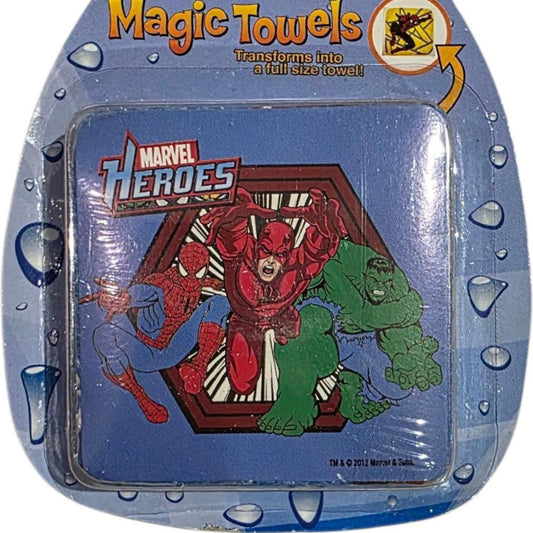 Marvel Heroes Magic Towel - Expands to Full Size Towel