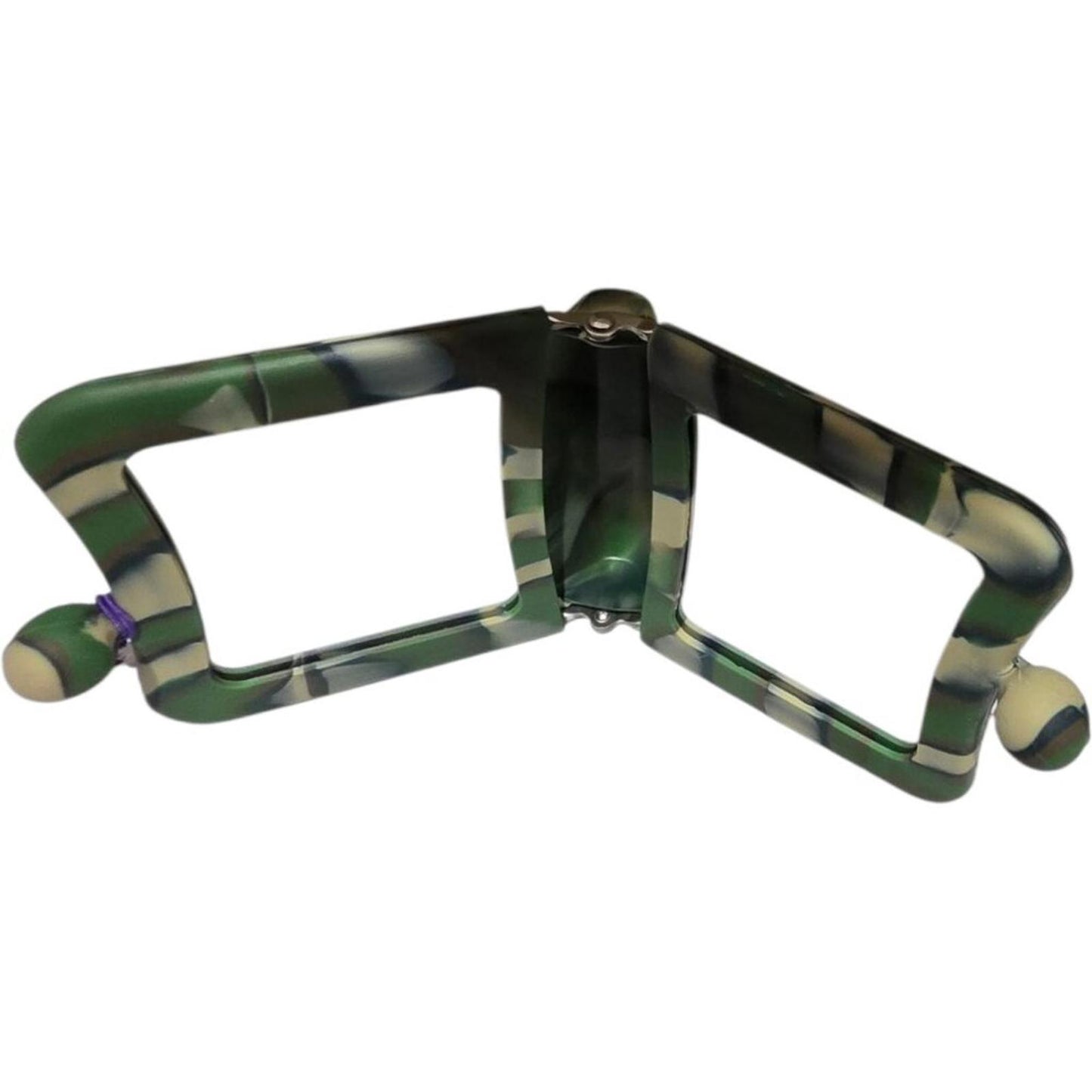Green Camouflage Double Frame Compact Mirror