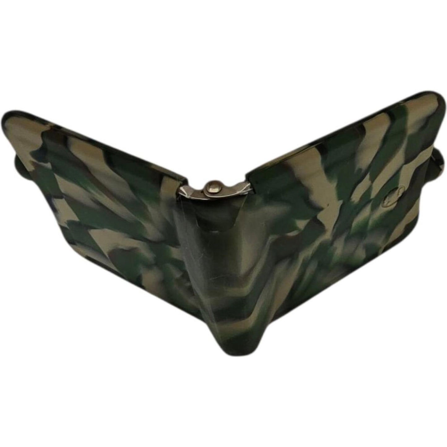 Green Camouflage Double Frame Compact Mirror