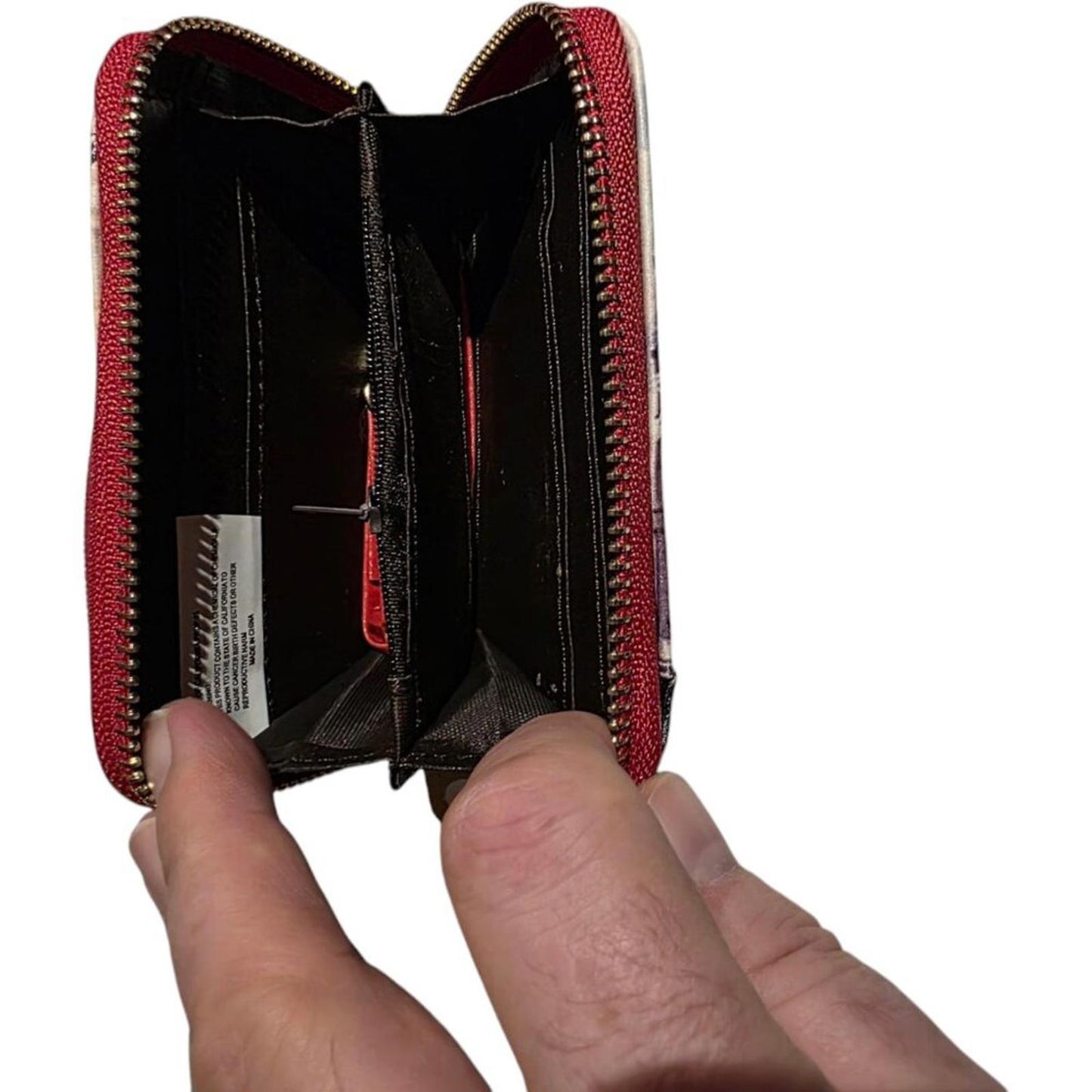 London Themed Zip Wallet with Iconic Landmarks