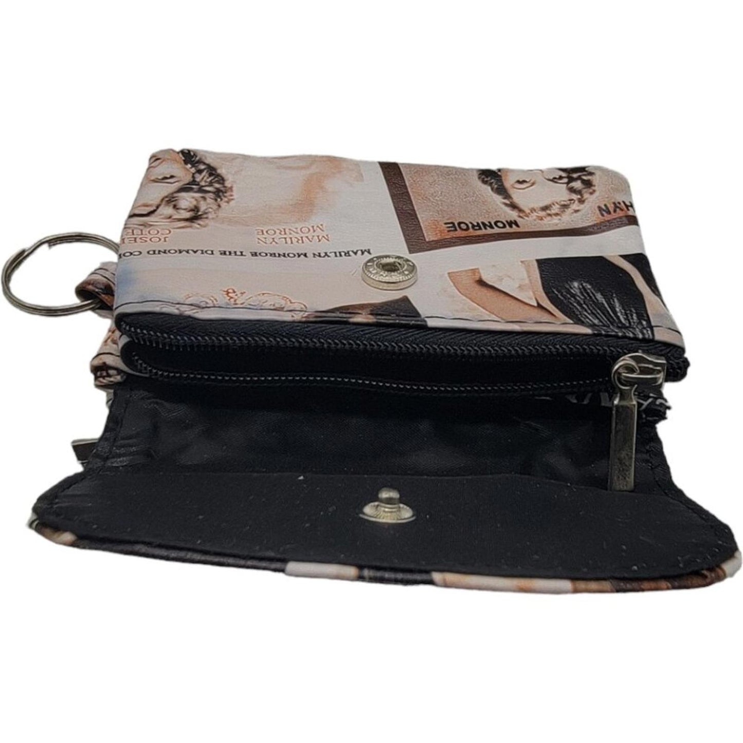 Vintage Style Marilyn Monroe Print Coin Purse Keychain