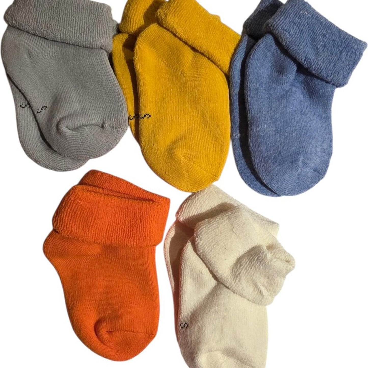 Set of 5 Baby Socks in Assorted Colours