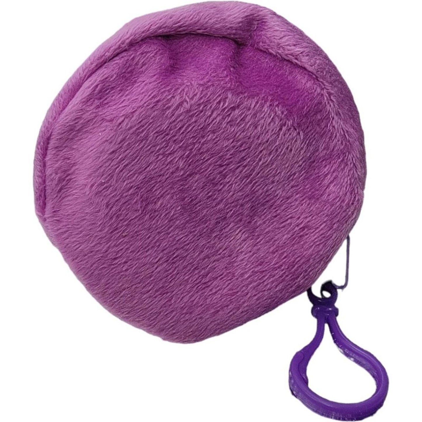 Purple Plush Lollipop Coin Purse with Clip
