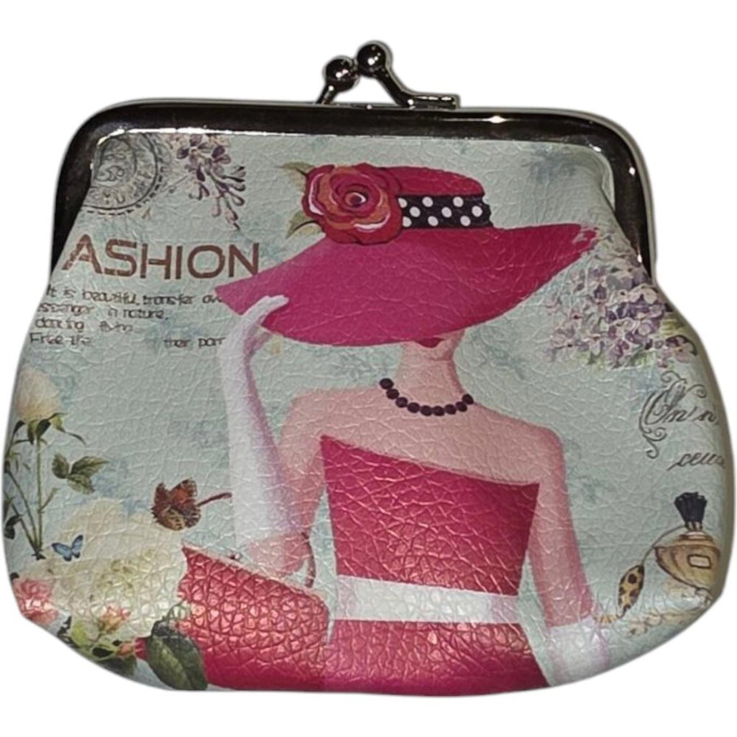 Vintage Style Pink Fashion Lady Coin Purse