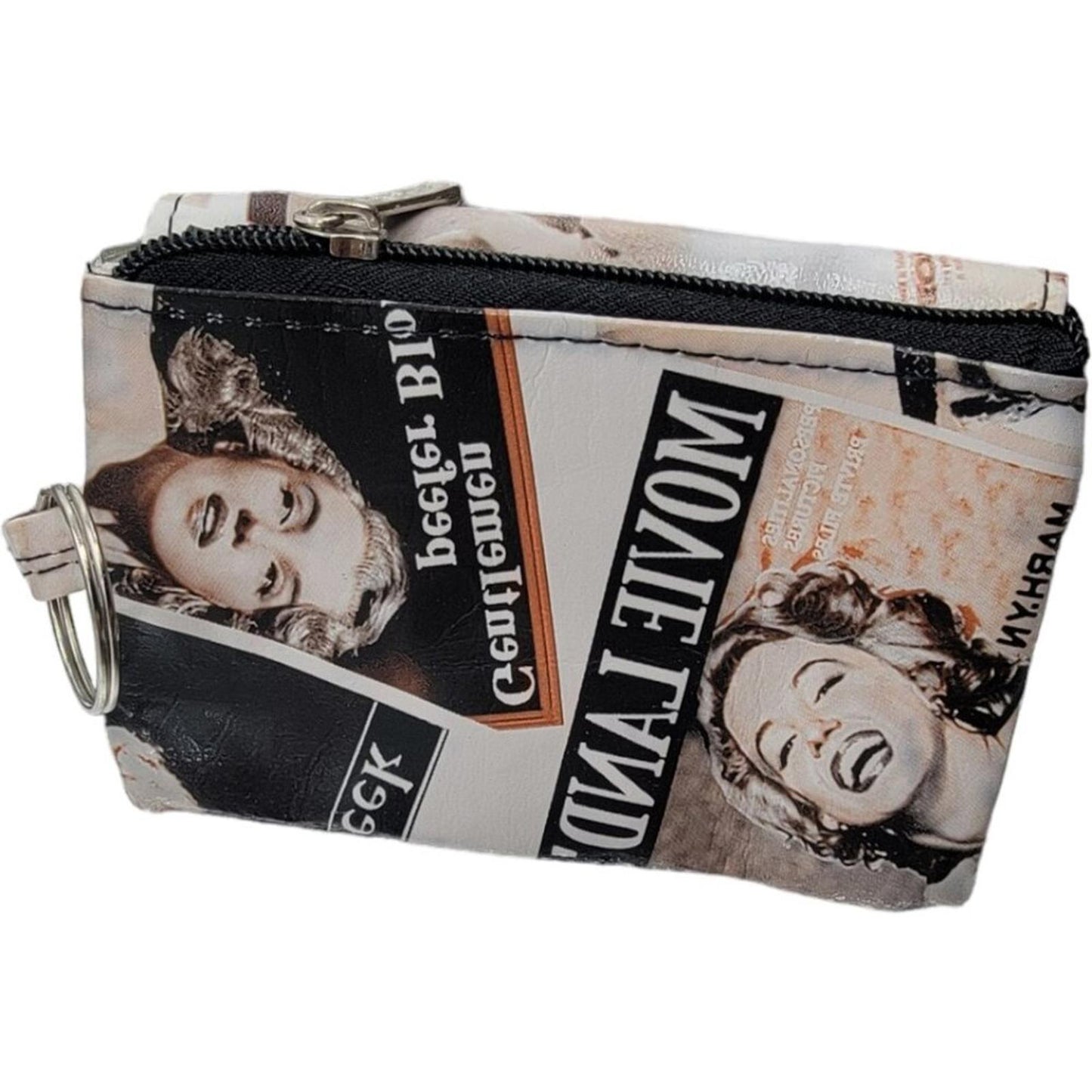 Vintage Style Marilyn Monroe Print Coin Purse Keychain