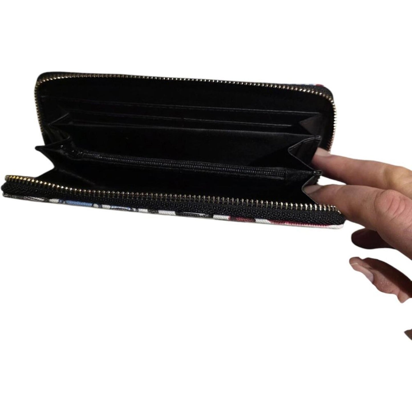 London Themed Zip Around Wallet