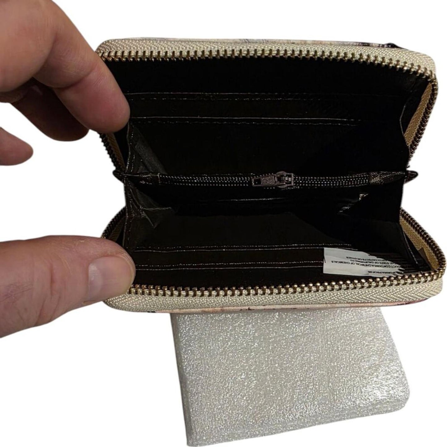 London Themed Zip Around Wallet with Iconic Landmarks