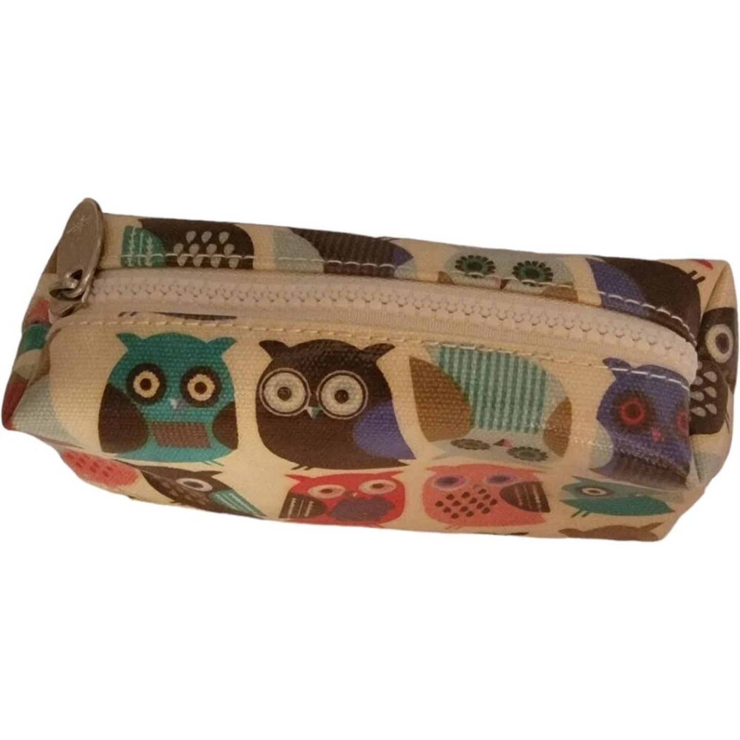 Small Owl Print Zipper Pouch